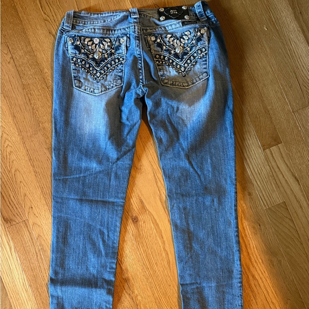 Embellished Miss Me Blue Women's Jeans